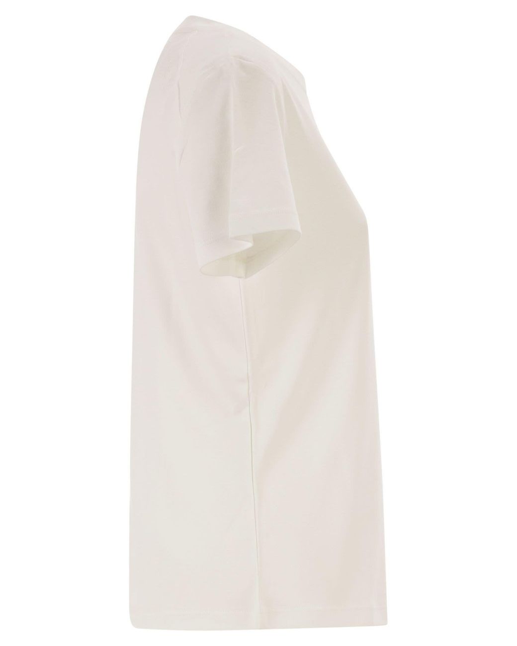 Max Mara White 'S Smmsegale Crewneck Jersey T-Shirt