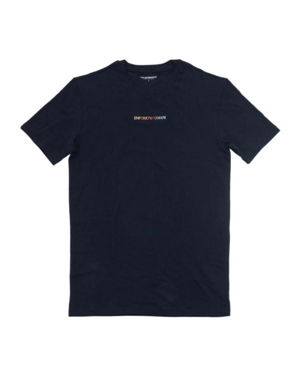 Emporio Armani Blue Short-Sleeved T-Shirt for men