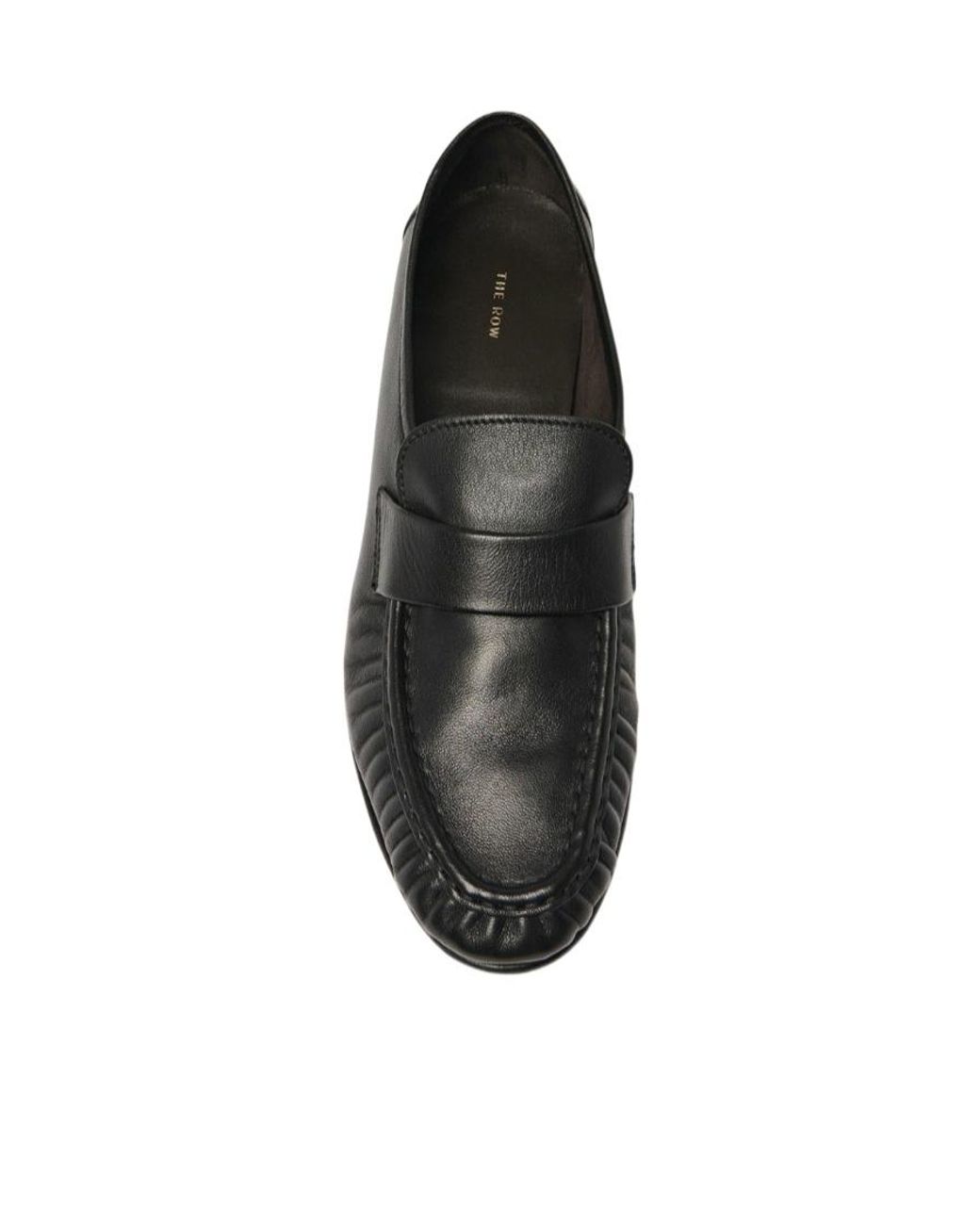 The Row Black Soft-Leather Loafers for men
