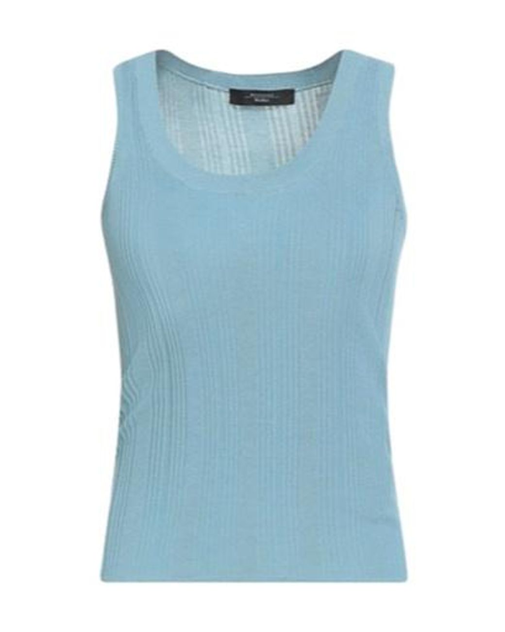 Weekend by Maxmara Blue Sleeveless Knitted Top