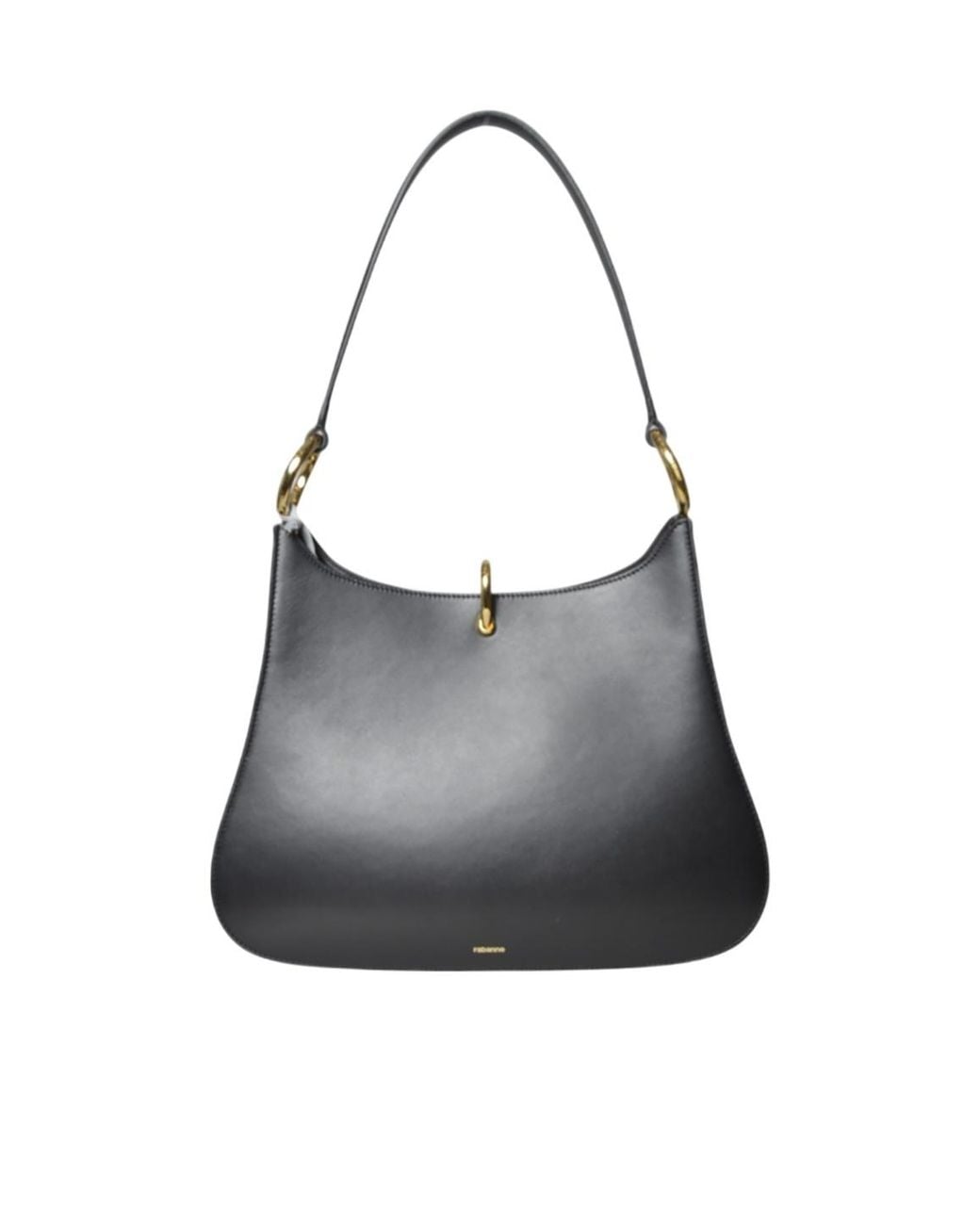 Rabanne Black Rabanne Large Ring Shoulder Bag