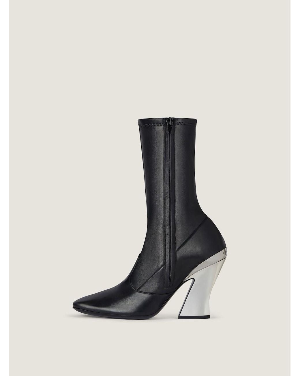 Givenchy Black Sculpted Ankle Boots