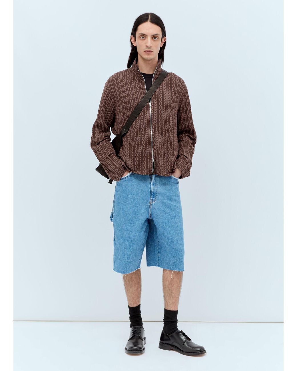 A.P.C. Blue Oakland Denim Shorts for men