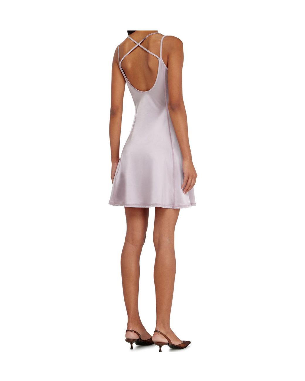 DIESEL Pink Fluid Mini Dress