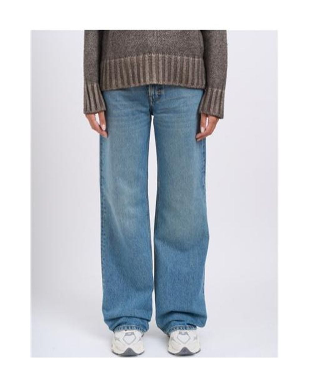 Haikure Blue Five-Pocket Denim Trousers