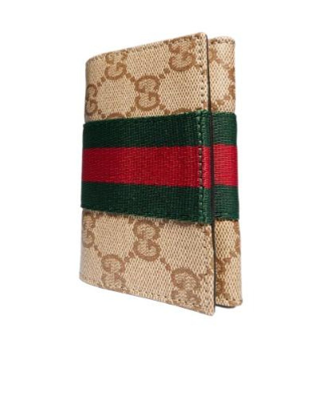 Gucci Multicolor Bi-Fold Card Case With Web