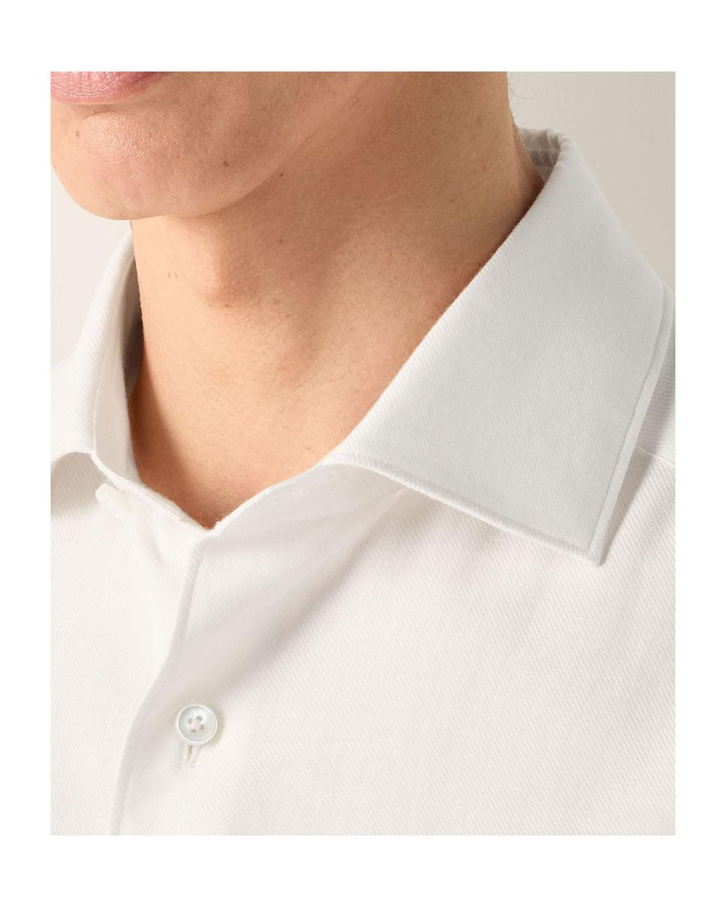 Zegna White Cashco Shirt for men