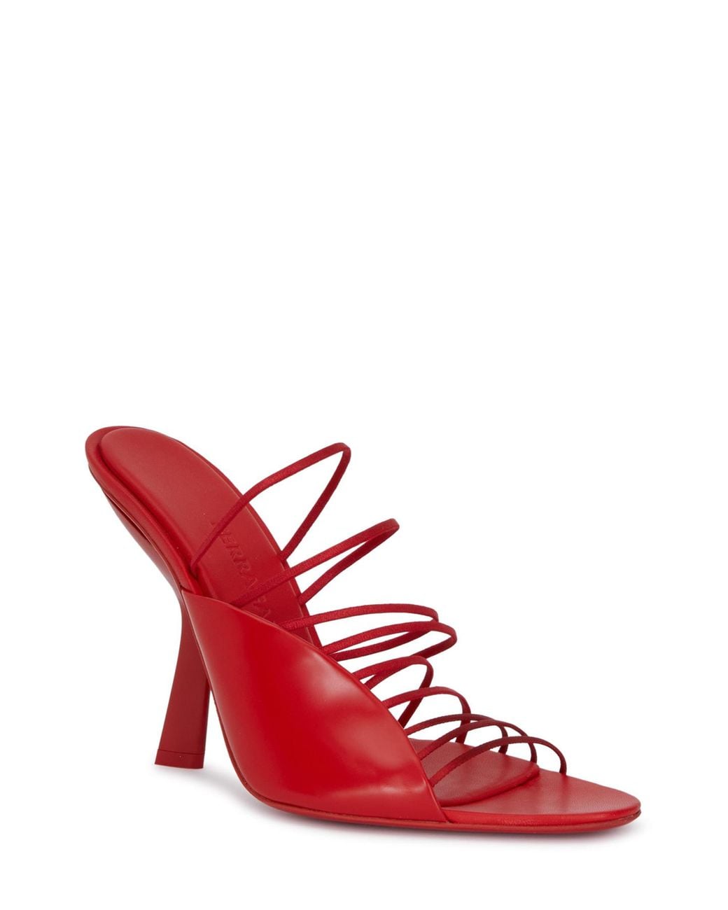 Ferragamo Red Cutout High-Heel Sandals