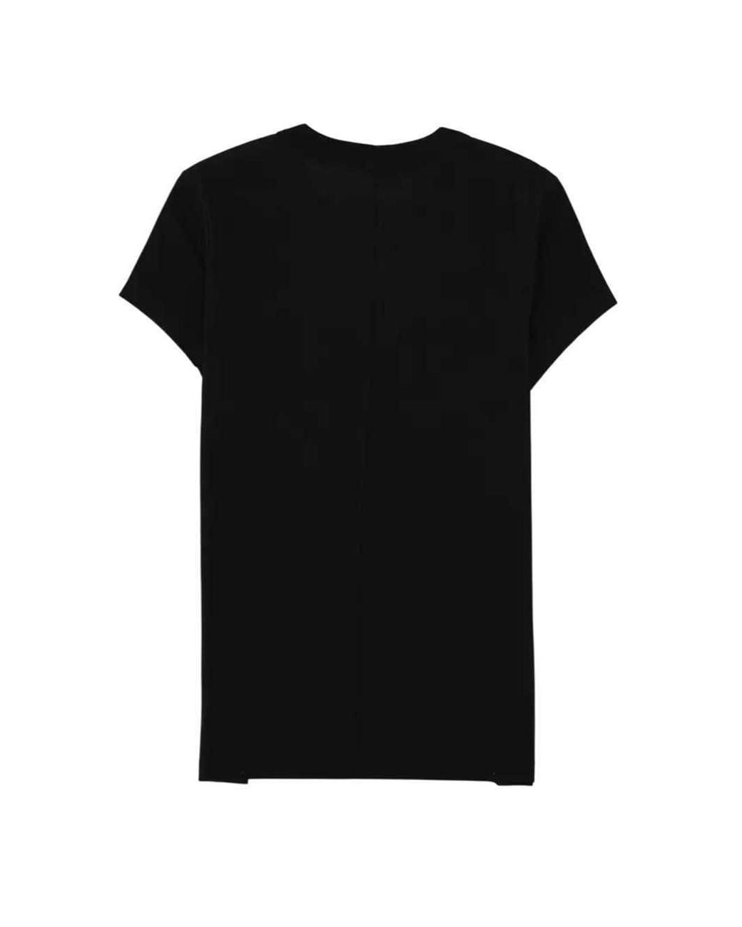 Rick Owens Black Crew-Neck Short-Sleeve T-Shirt