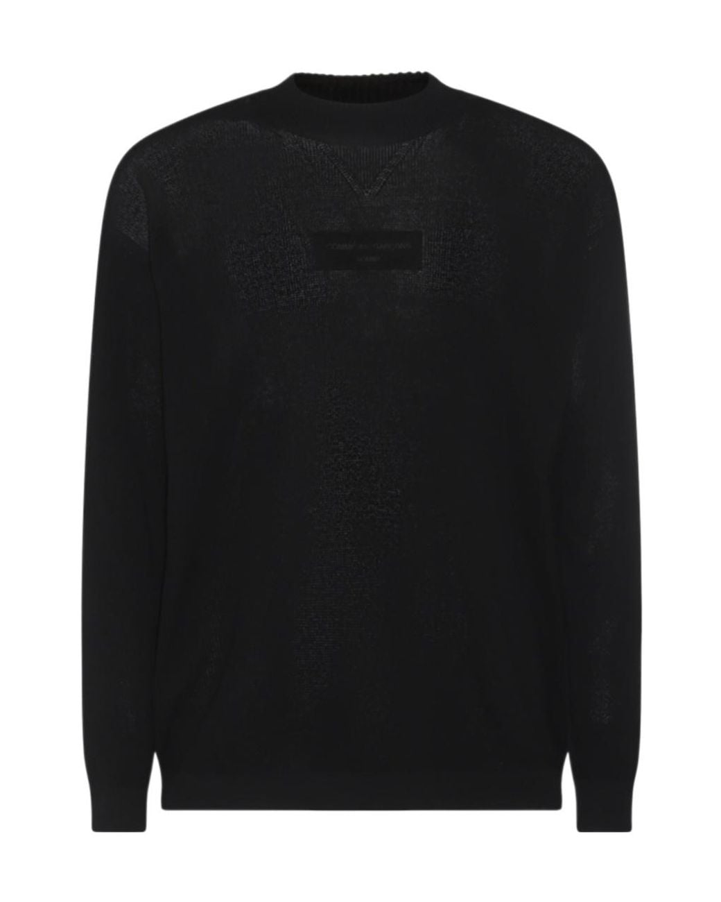Comme des Garçons Black Comme Des Garçons Homme Logo Embroidered Oversized Jumper for men