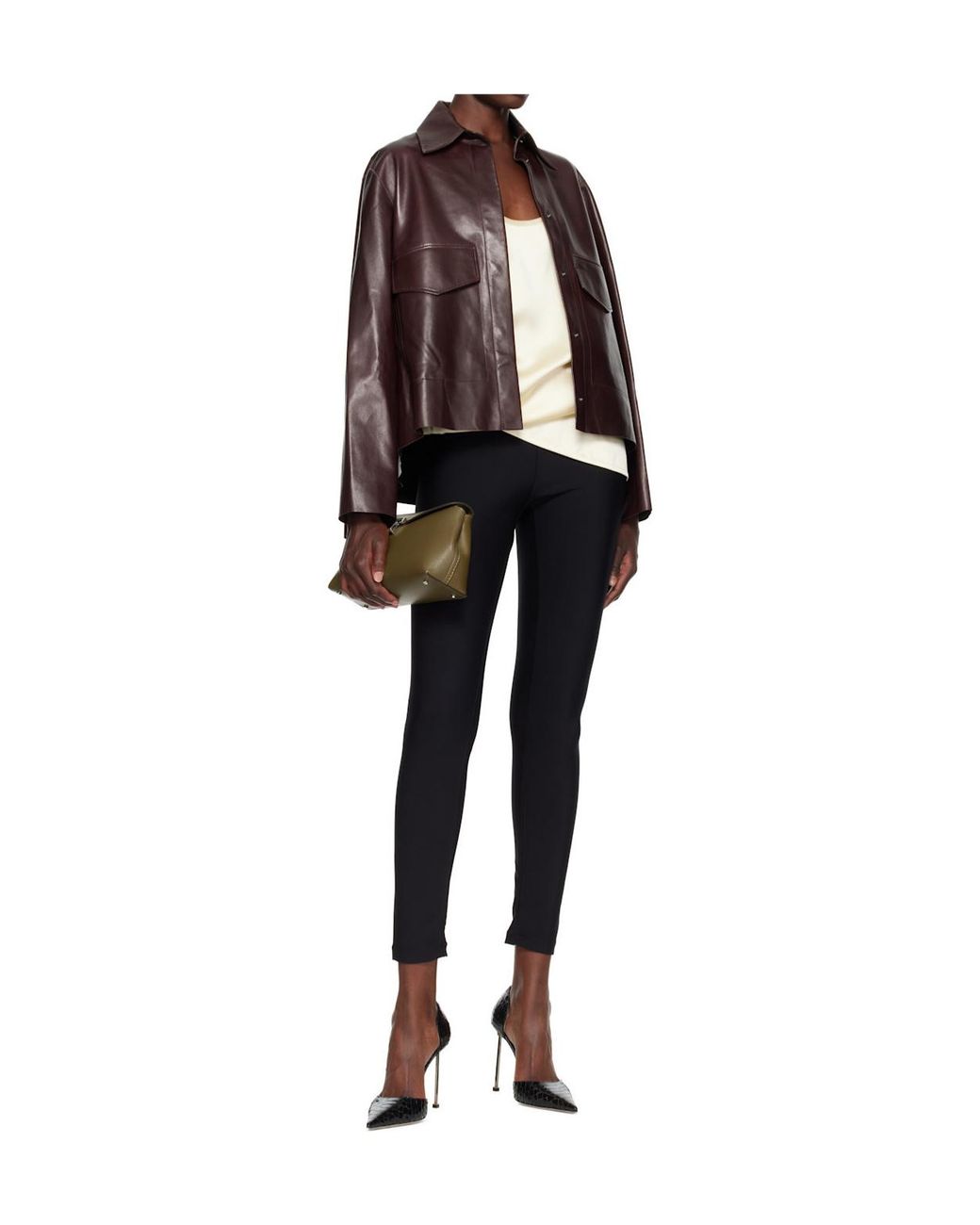 Nour Hammour Brown Long-Sleeved Jacket