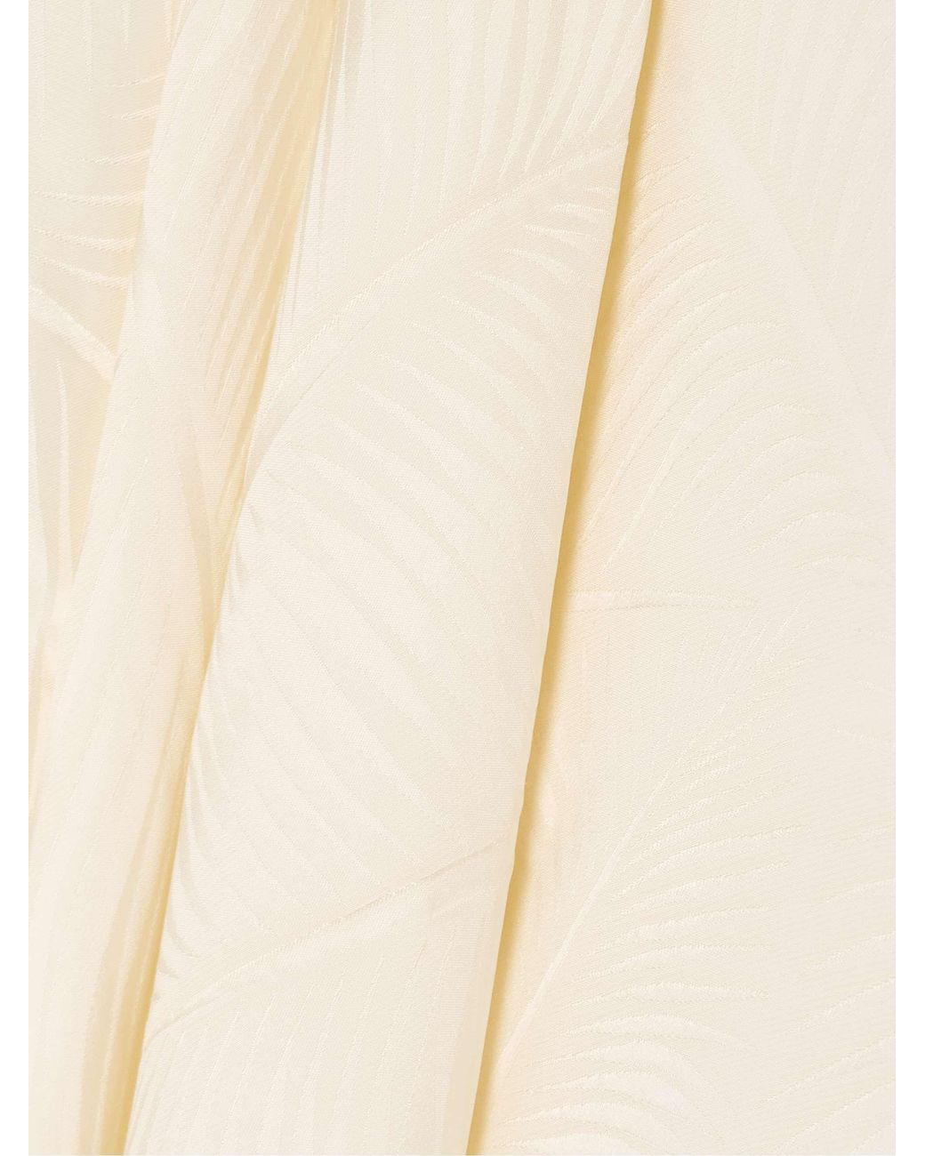 Johanna Ortiz Natural Jacquard Halterneck Top