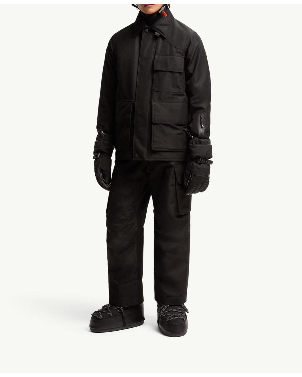 Moncler Black Andes Hooded Insulated Ski Jacket for men