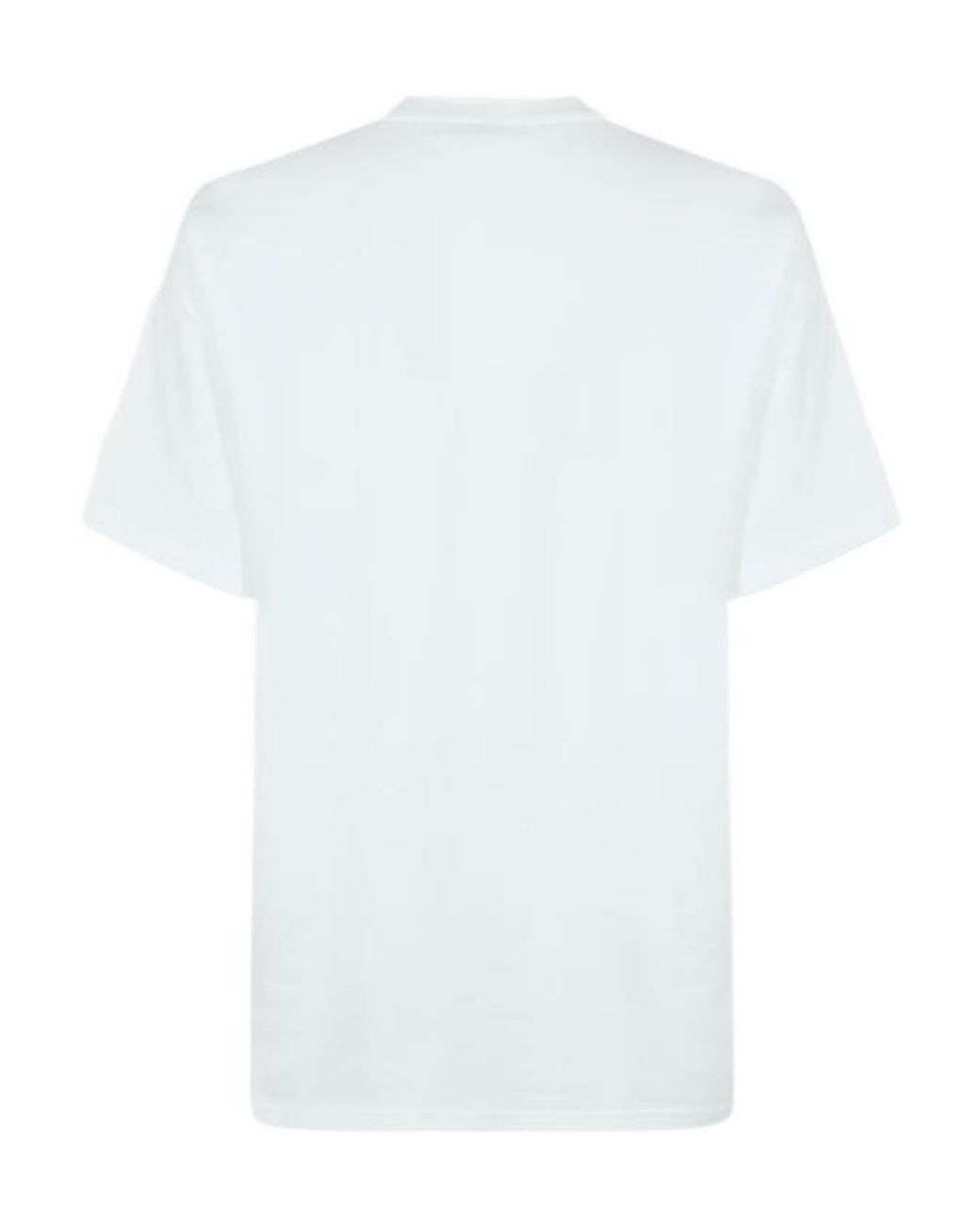 Barbour White Short-Sleeved Cotton Divide T-Shirt for men