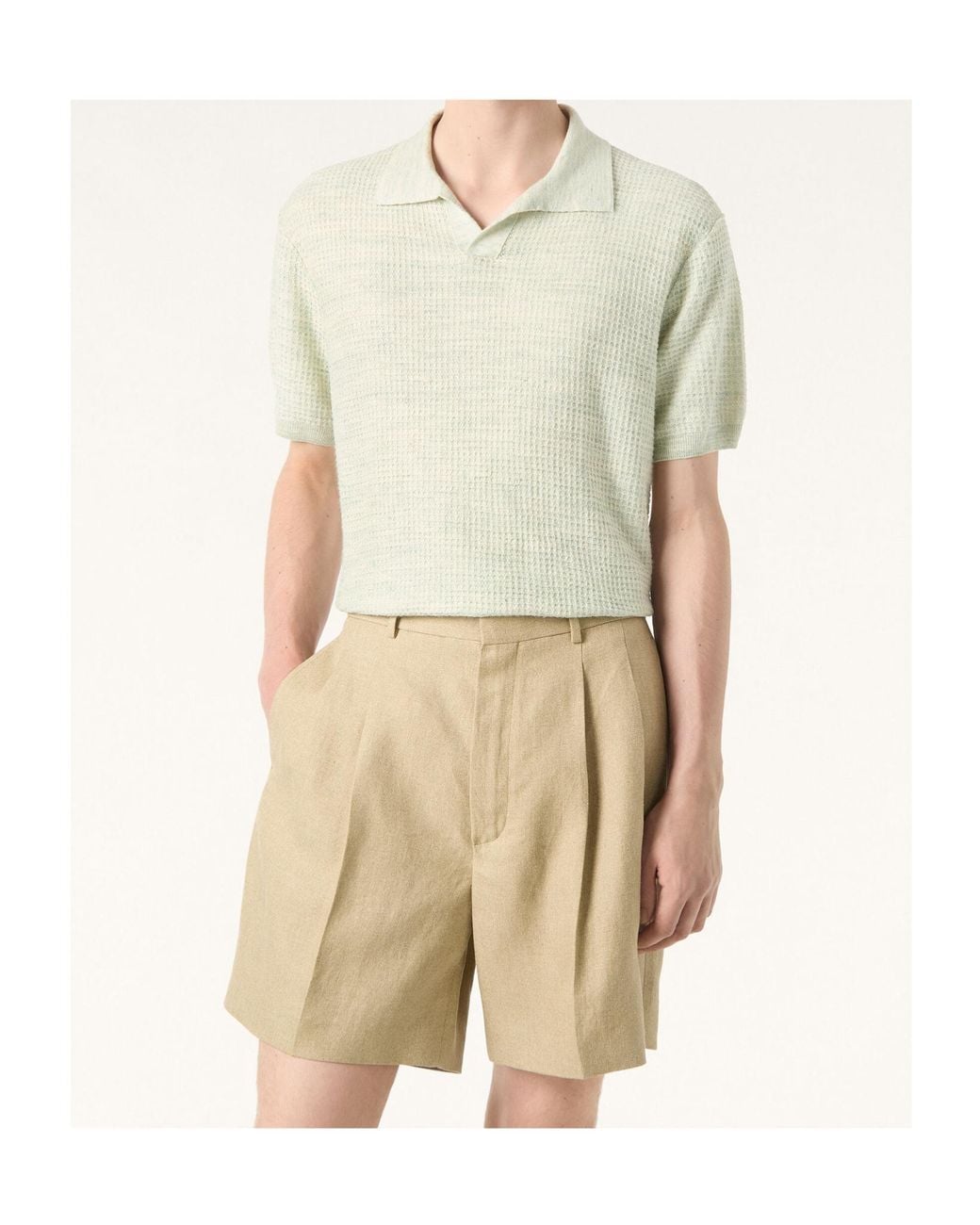 Loro Piana White Savan Polo Shirt for men