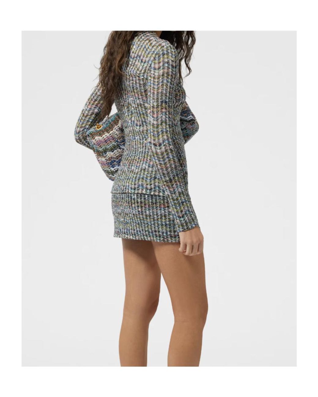 Missoni Gray Slim-Fit Crew-Neck Sweater
