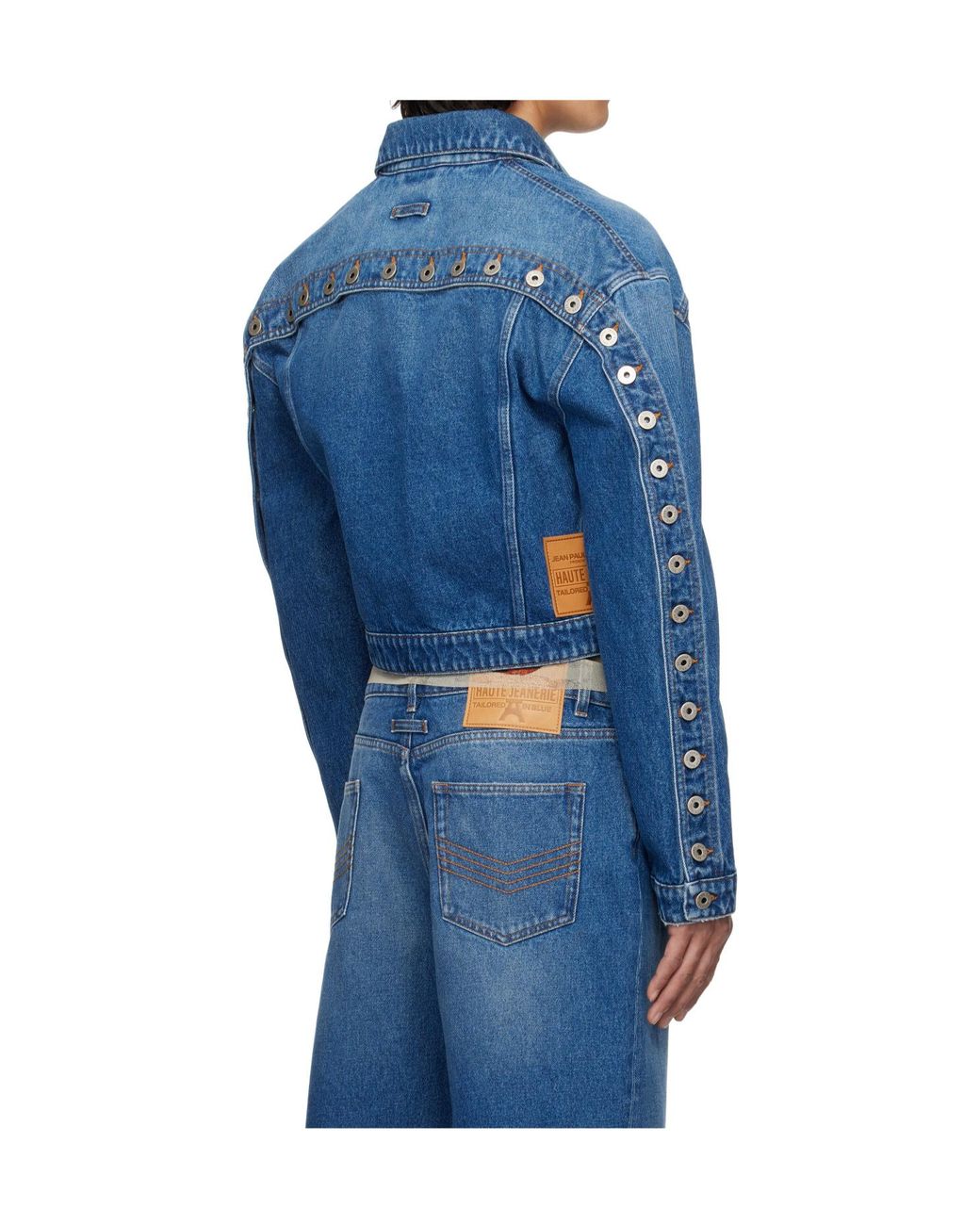 Jean Paul Gaultier Blue The Buttoned Denim Jacket for men