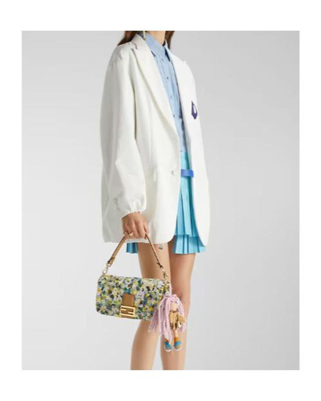 Fendi Metallic Bag Embroidered With Beads