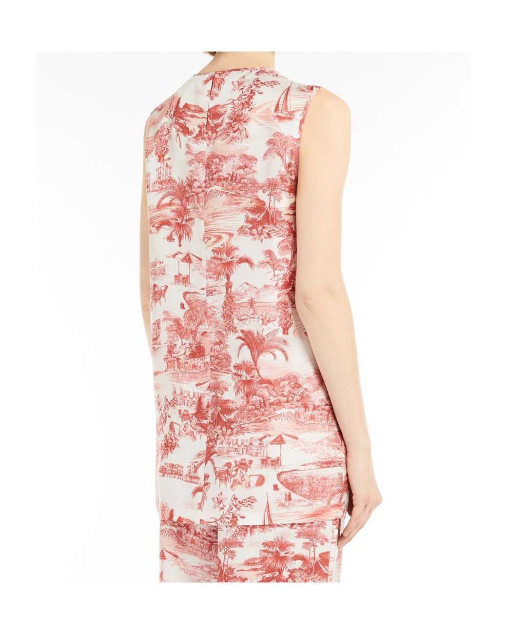 Max Mara Pink Studio Eresia All-Over Printed Top