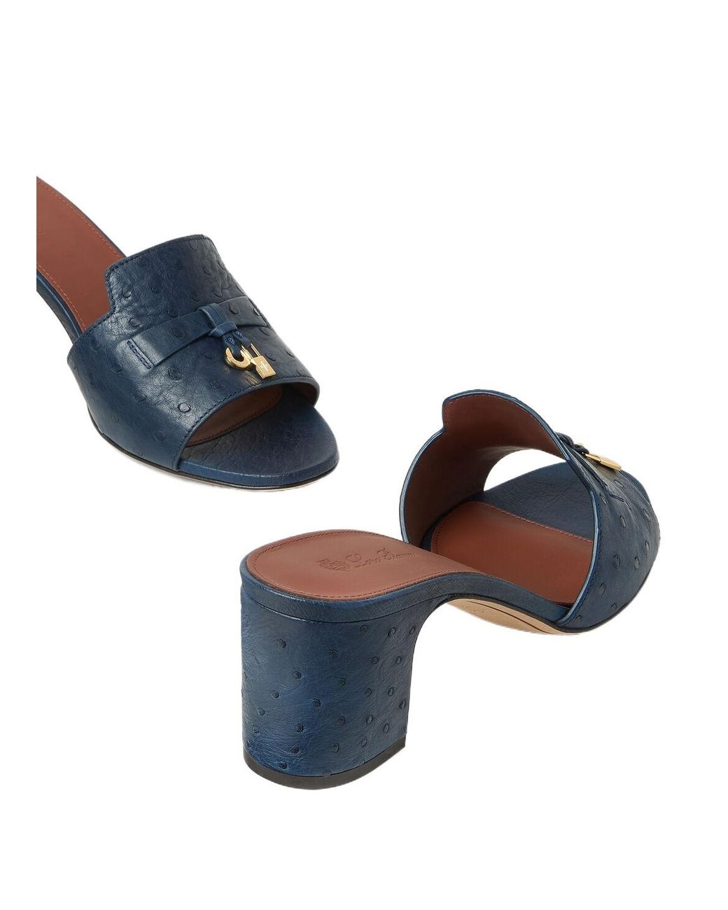 Loro Piana Blue Broadband Sandals