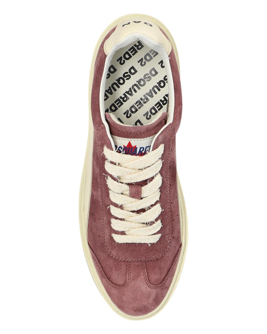 DSquared² Brown Low Up Rider Sneakers