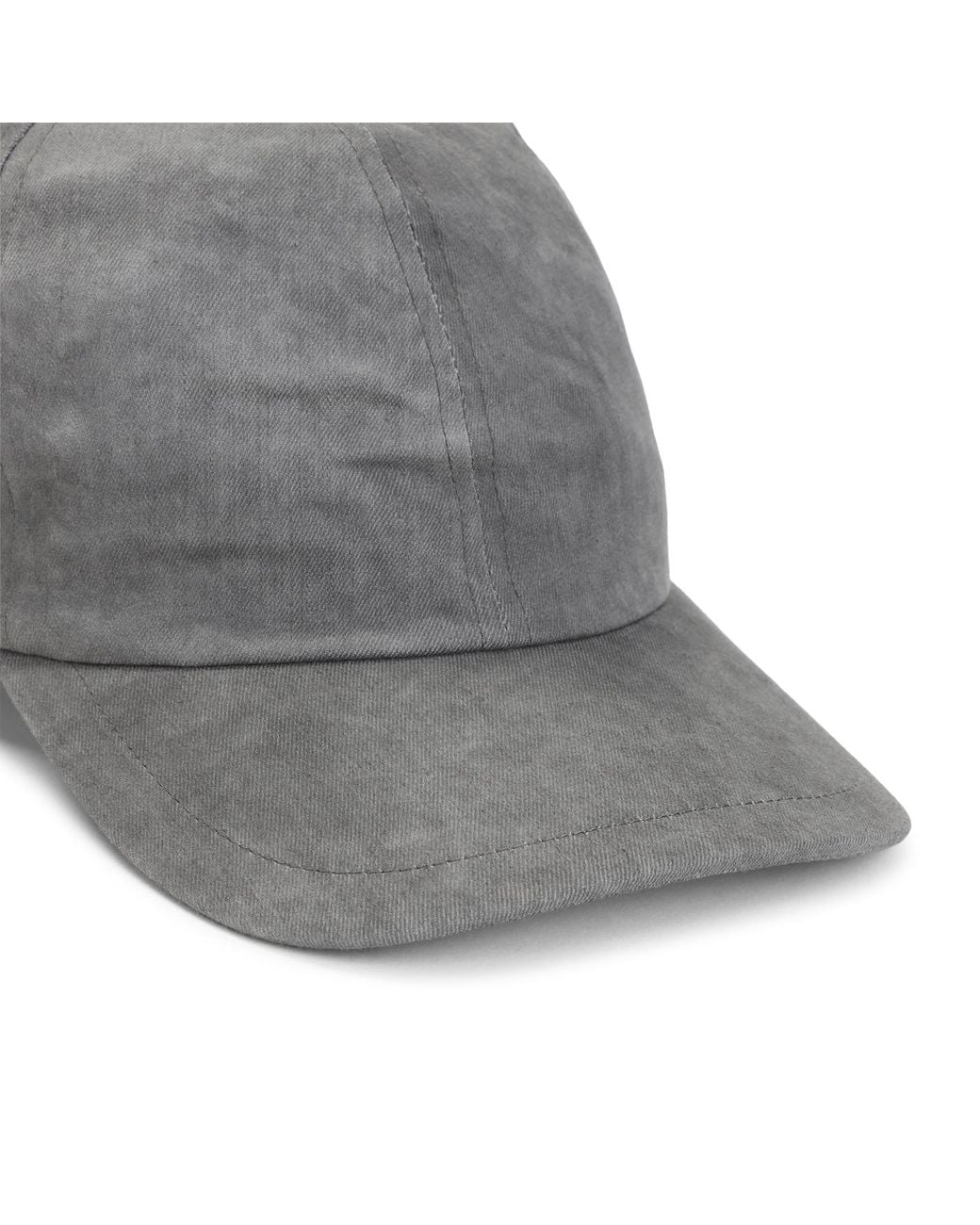 Rick Owens Gray Six-Panel Baseball Cap for men
