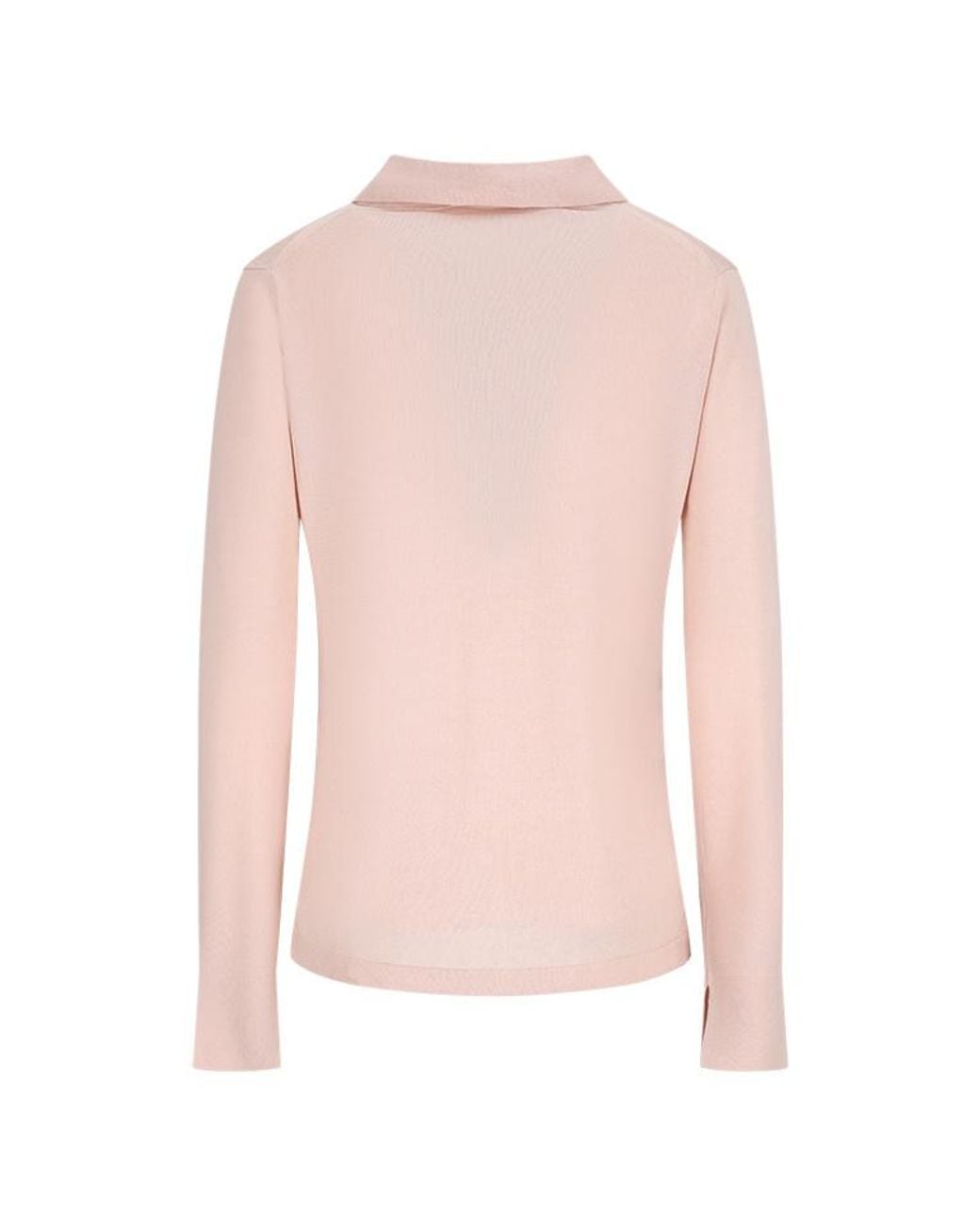 Max Mara Pink Buttoned Collared Cardigan
