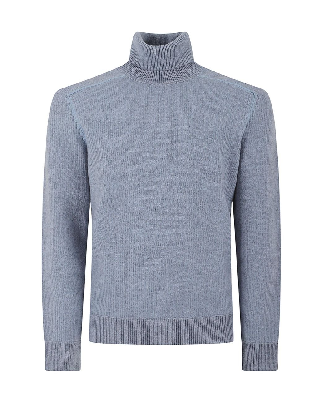 Zegna Blue Turtleneck Sweater for men
