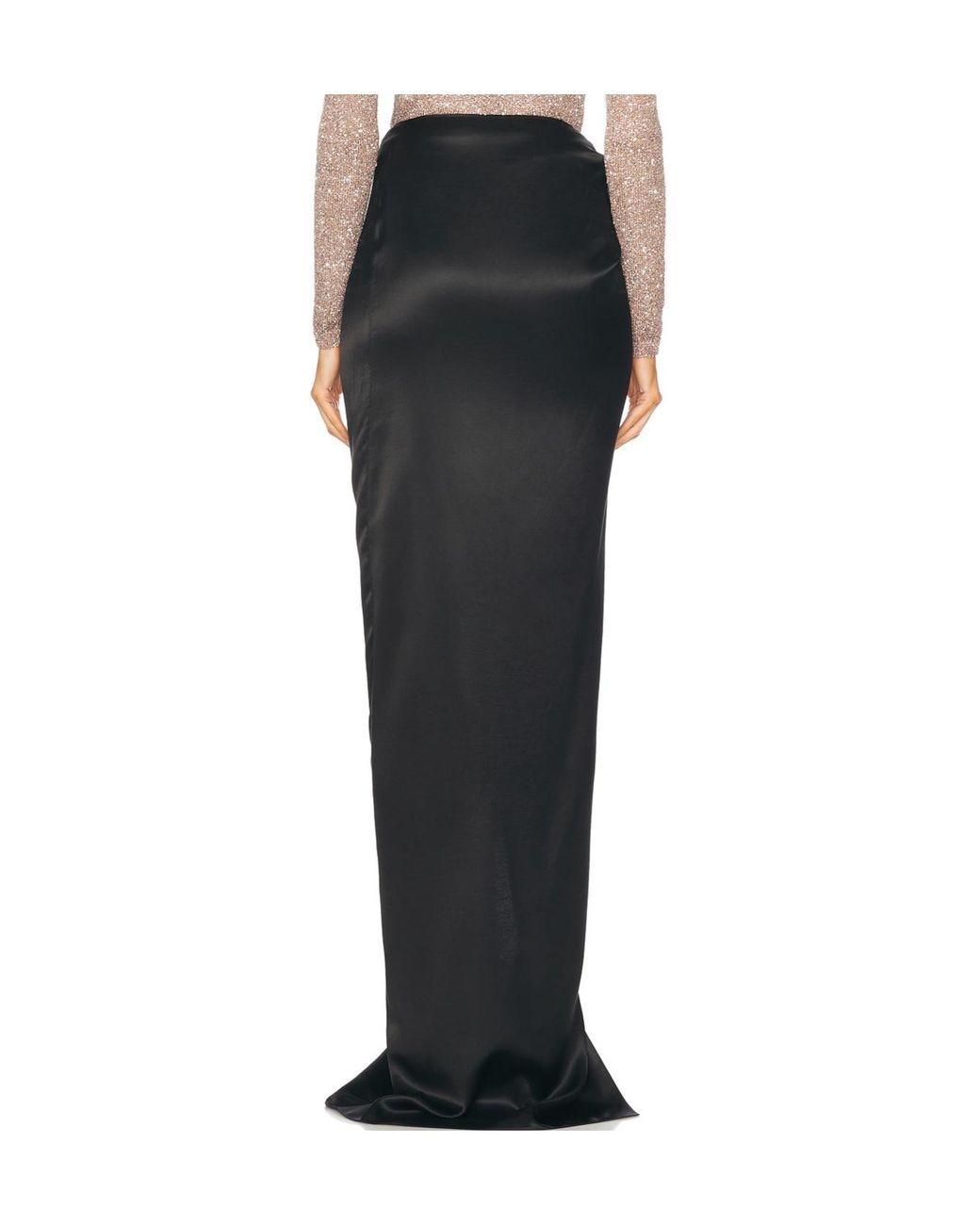 Balenciaga Black Tie-Detailed Wrap Skirt