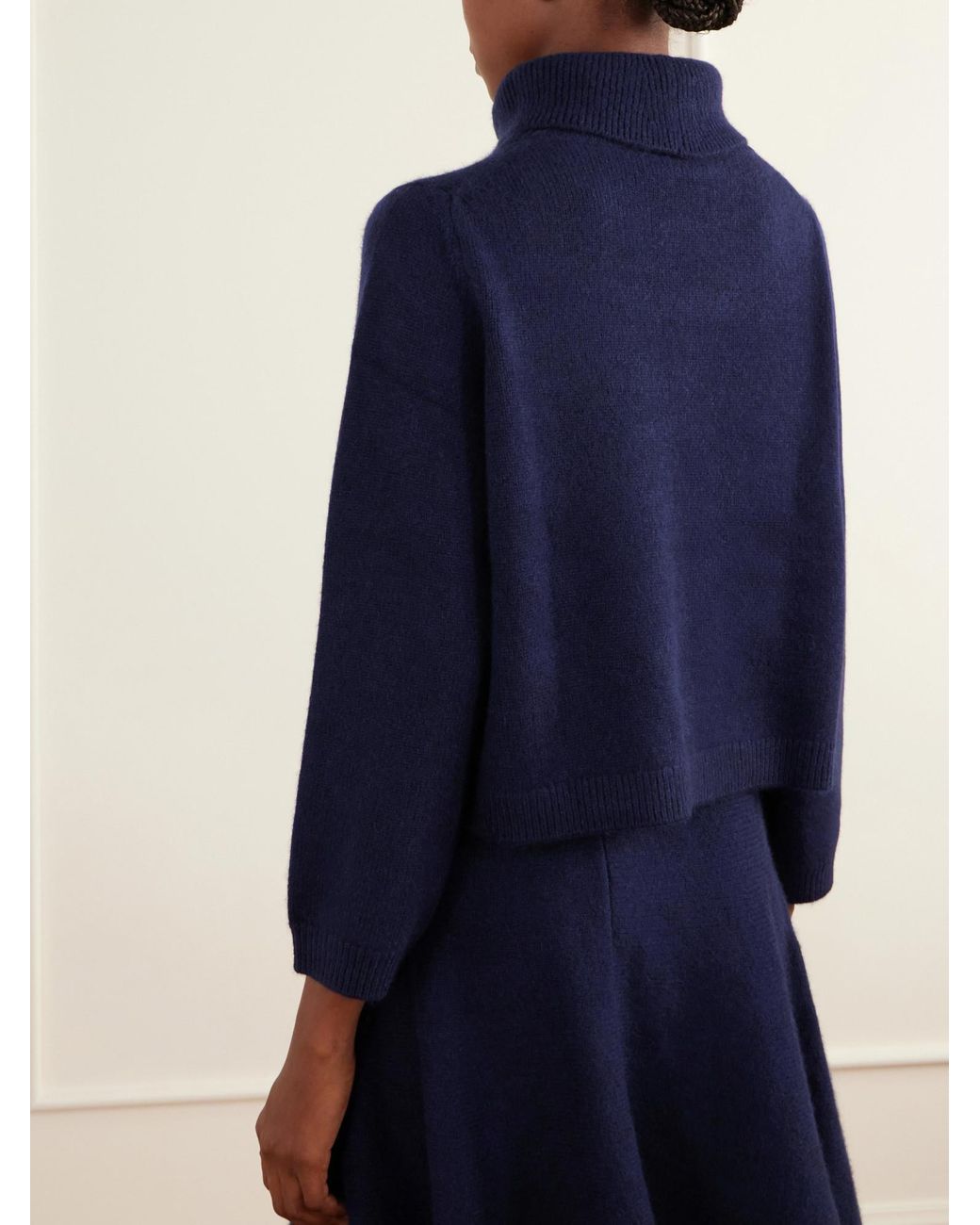 arch4 Blue Cashmere Turtleneck Sweater