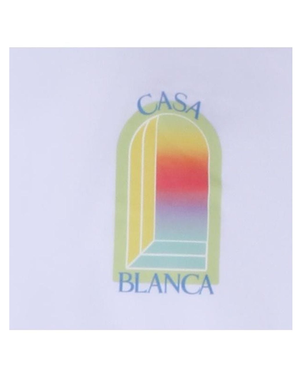 Casablanca White Tennis Club Graphic T-Shirt for men