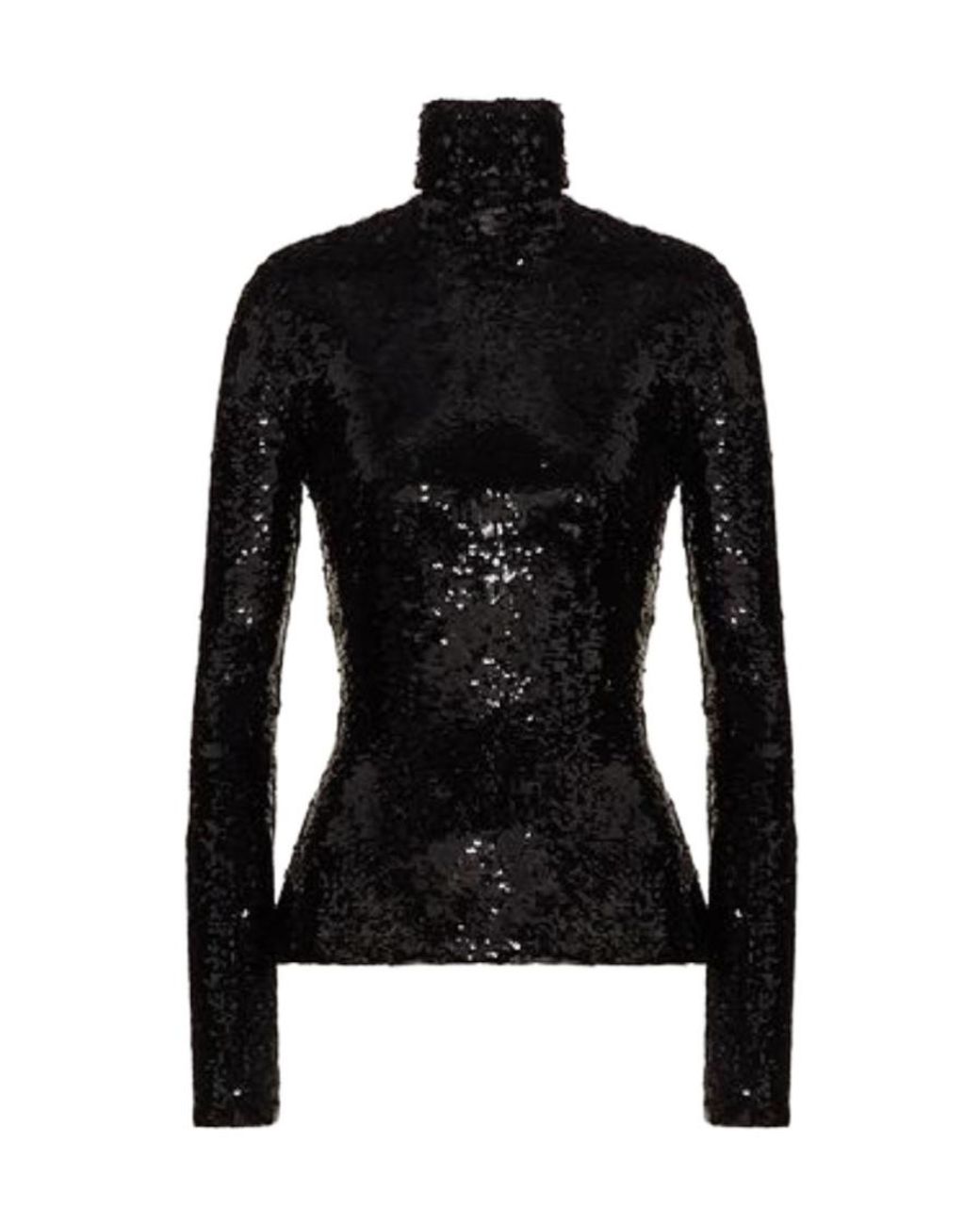 Valentino Black Sequin Top