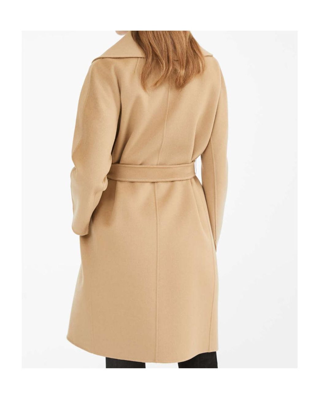 Max Mara Natural Tie A Belt Overcoat