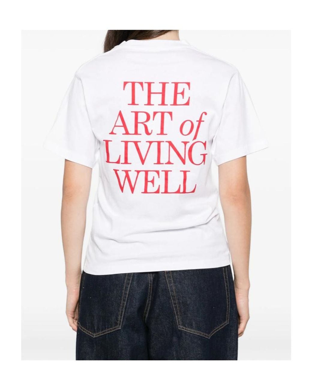 Sporty & Rich White Short-Sleeved T-Shirt