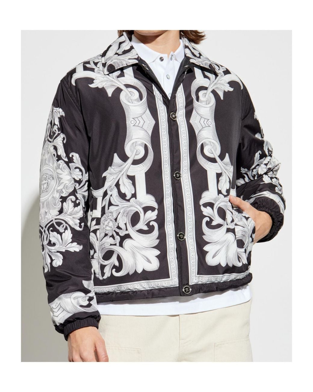 Versace Black Reversible Jacket for men