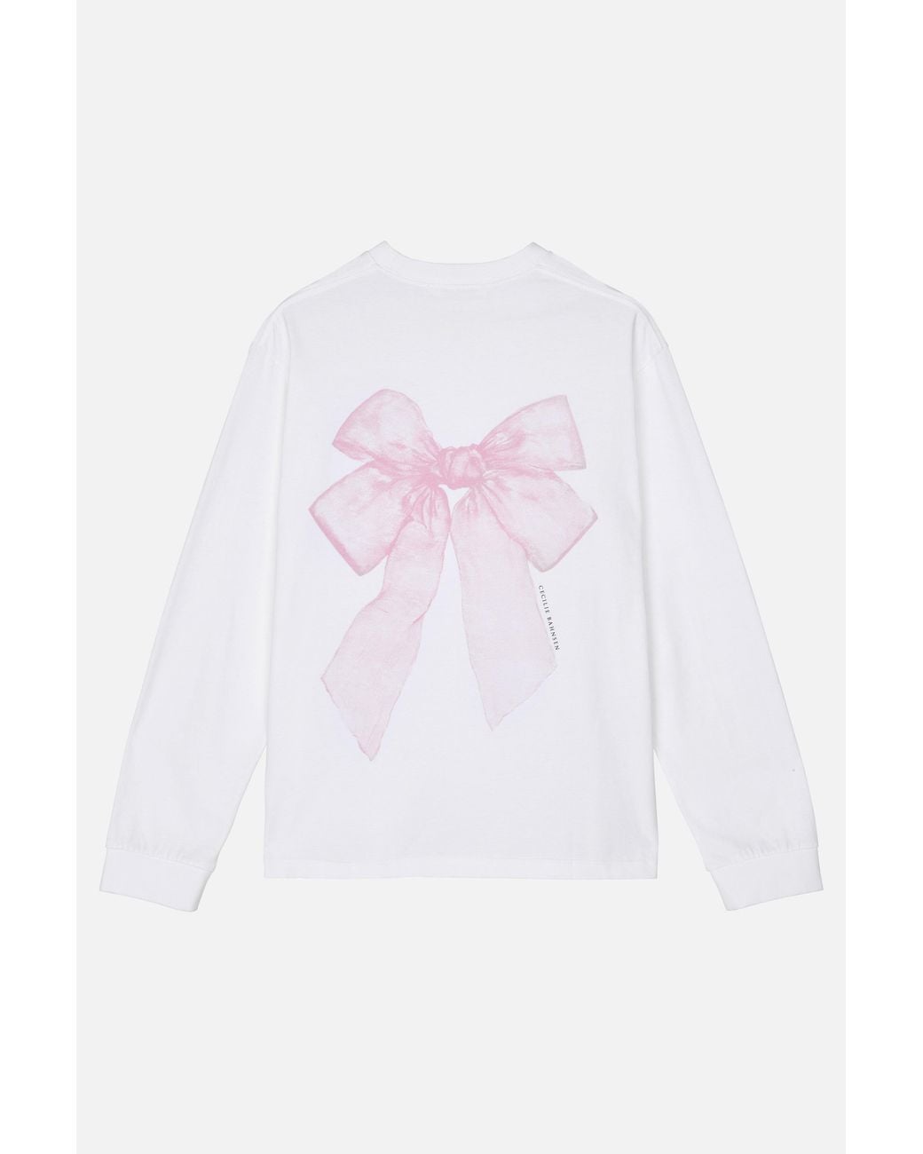 CECILIE BAHNSEN White Cblily Bow Printed T-Shirt