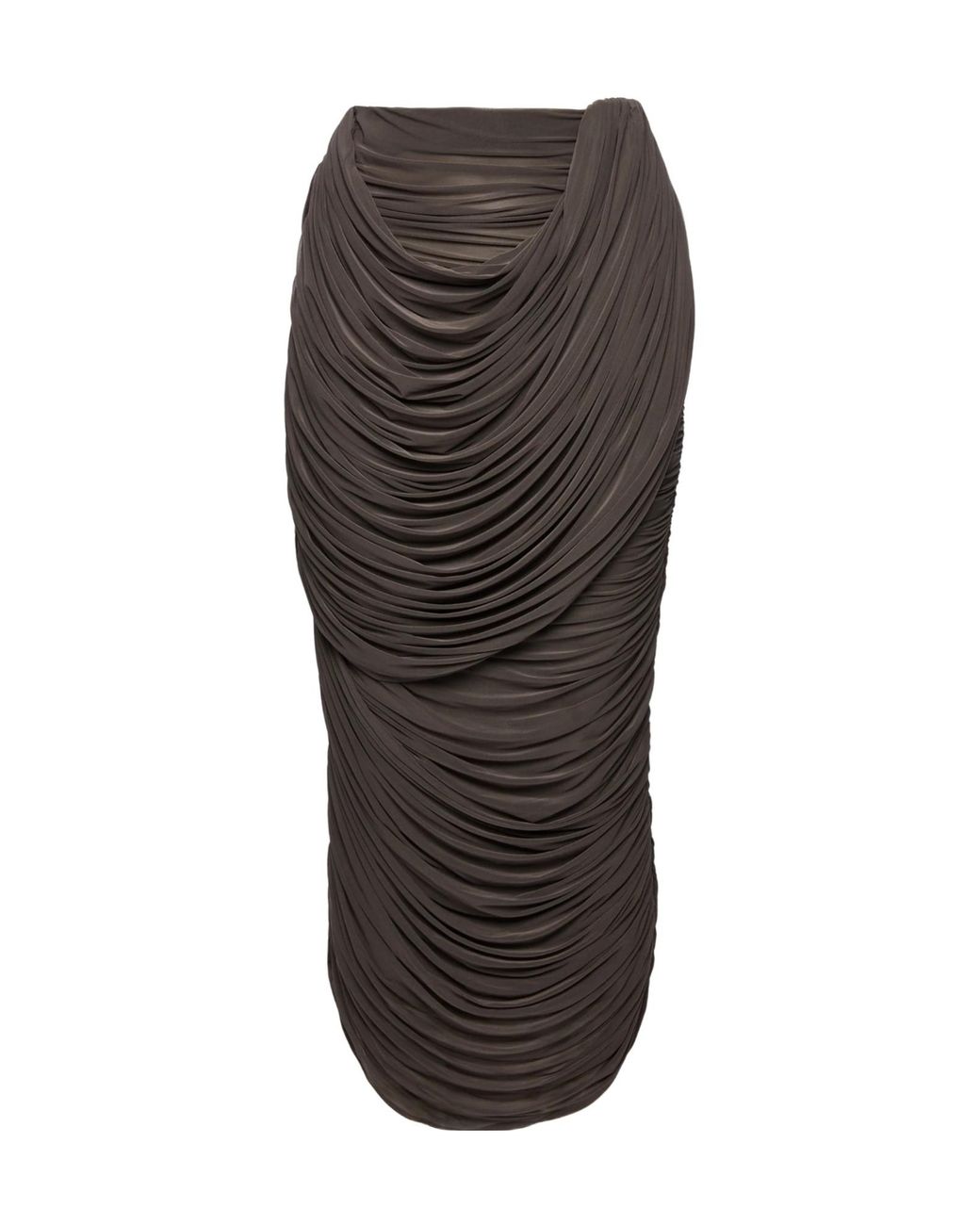 Magda Butrym Brown Re 26 Draped Maxi Skirt