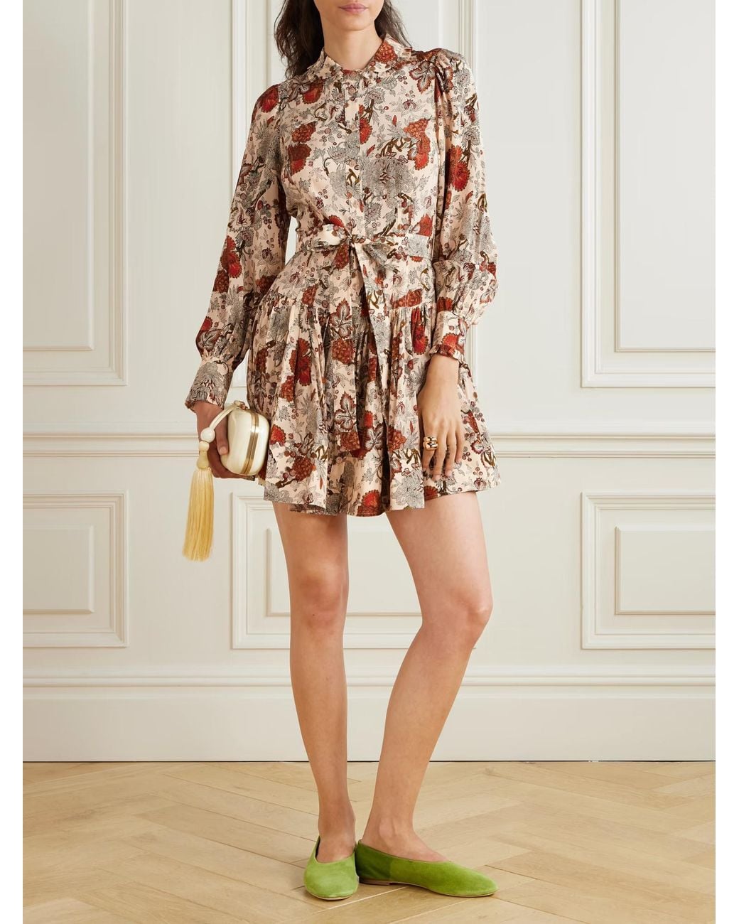 Ulla Johnson Multicolor Simona Floral Ruffled Mini Dress