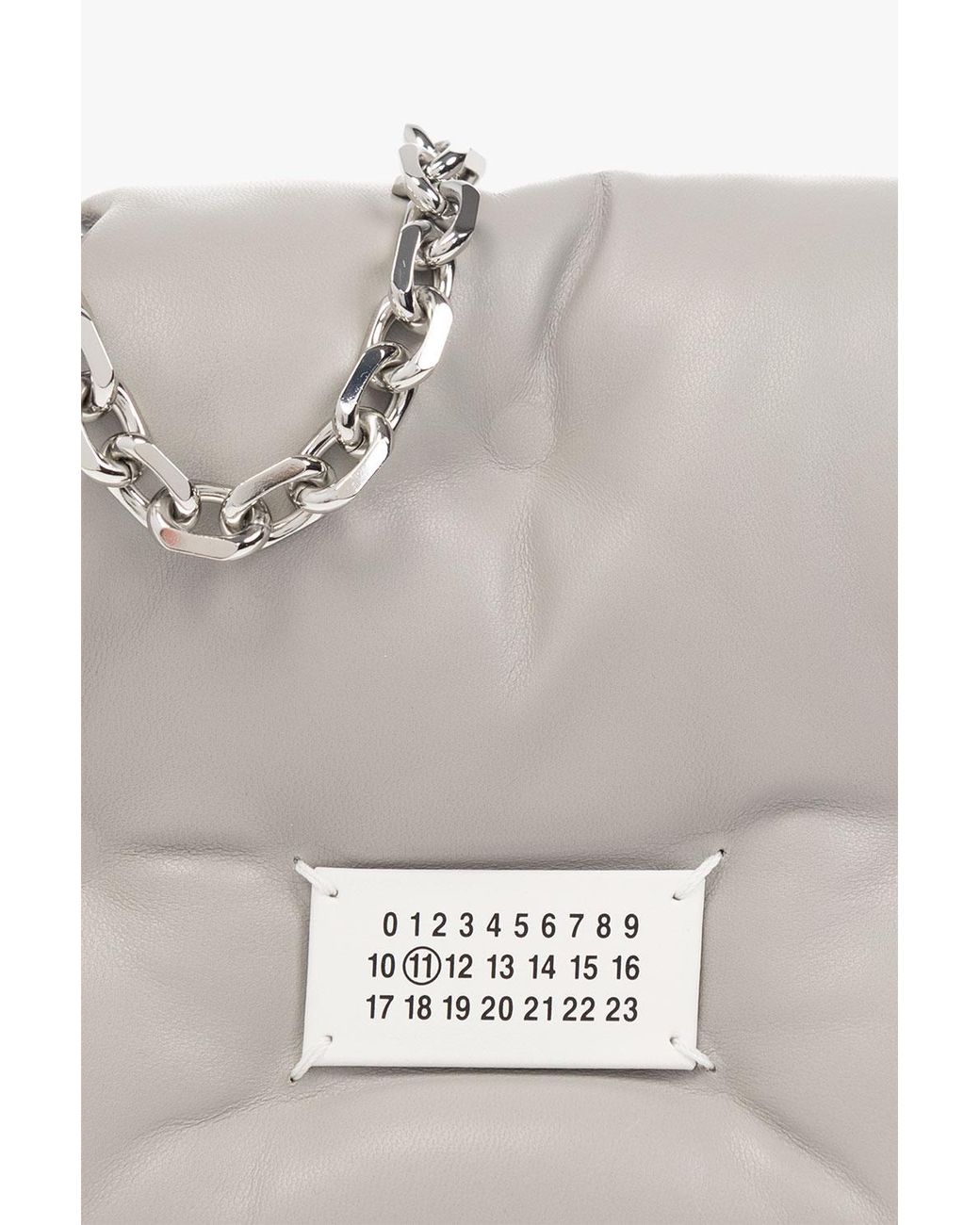 Maison Margiela Gray Glam Slam Quilted Messenger Bag