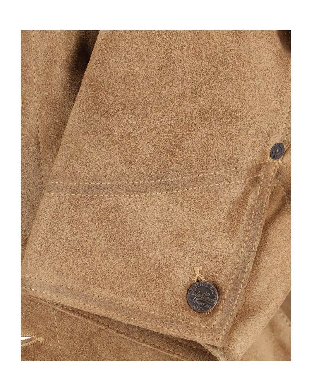 Polo Ralph Lauren Green Leather Jacket for men