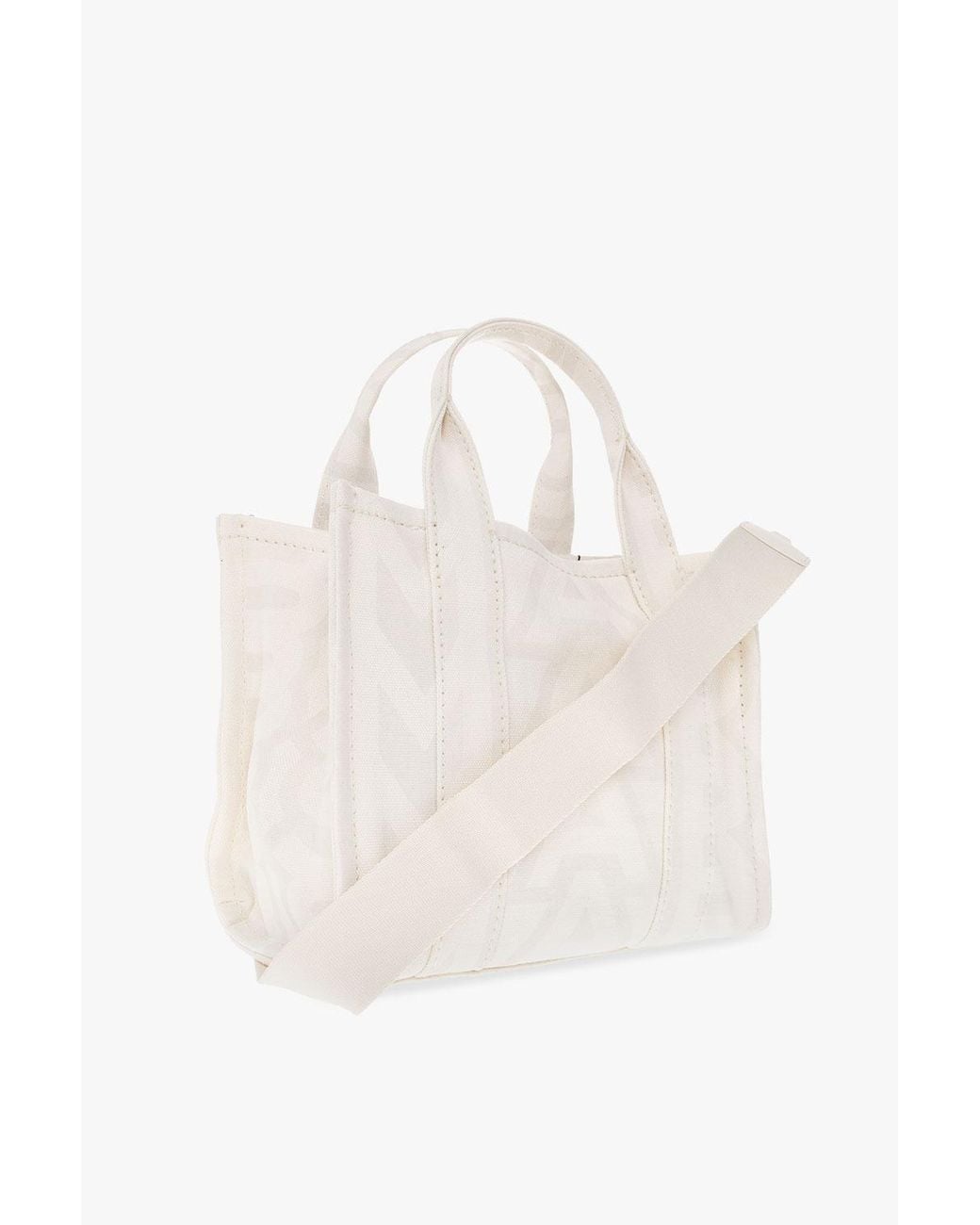Marc Jacobs White Logo Shoulder Bag