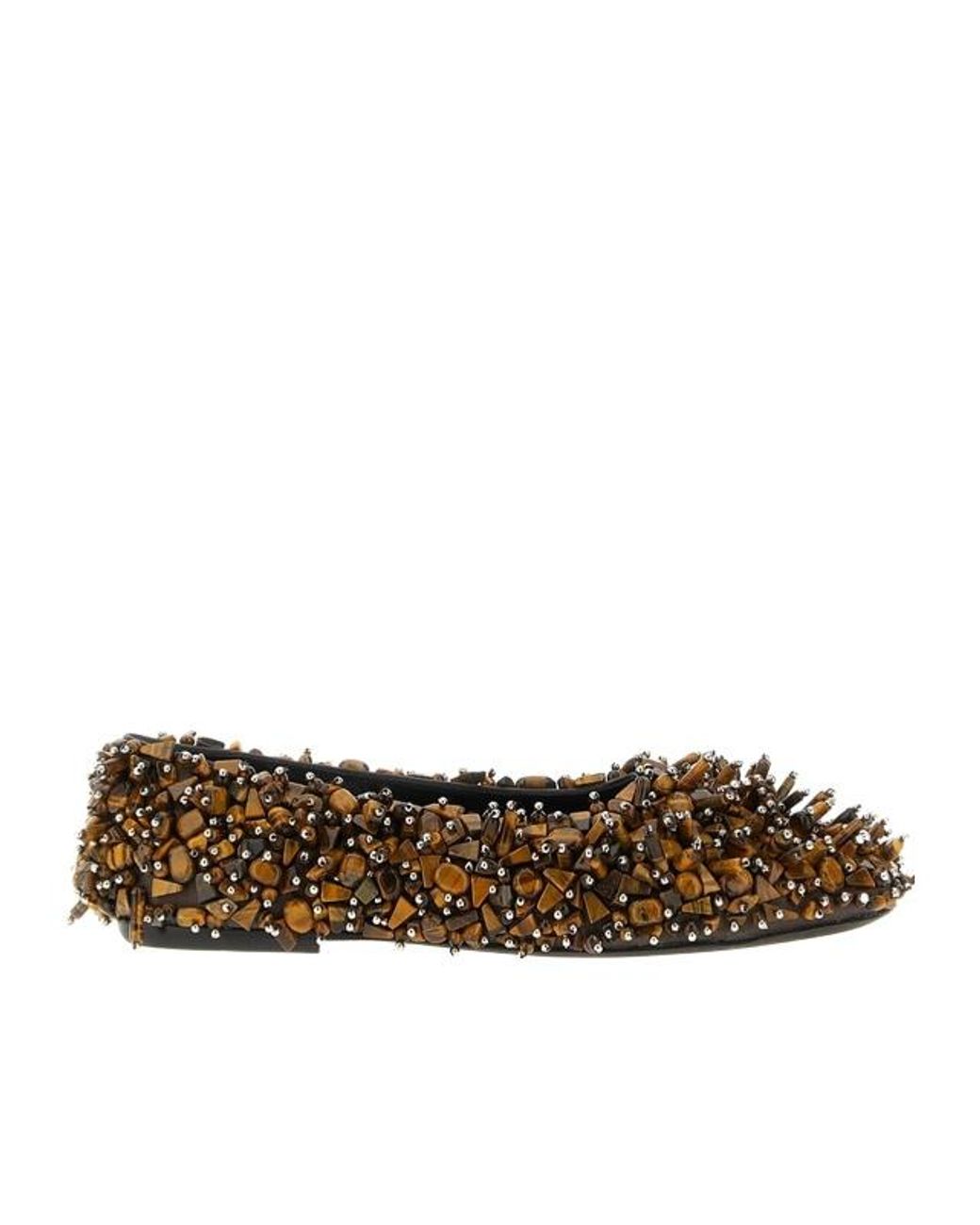 Dries Van Noten Multicolor Square Toe Ballet Flats
