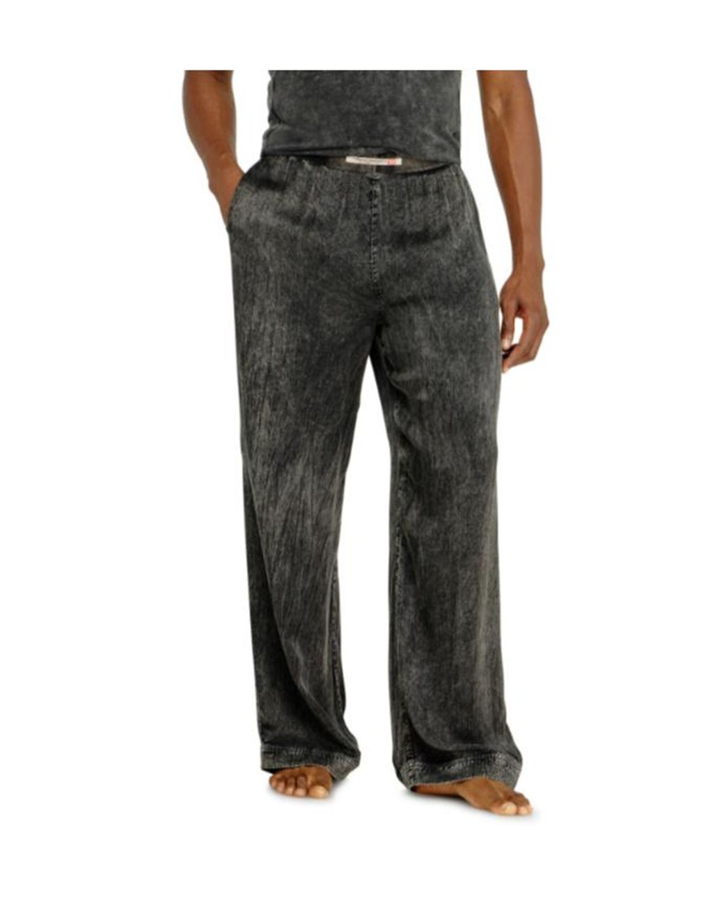 DIESEL Gray Zayne Wide-Leg Pants for men