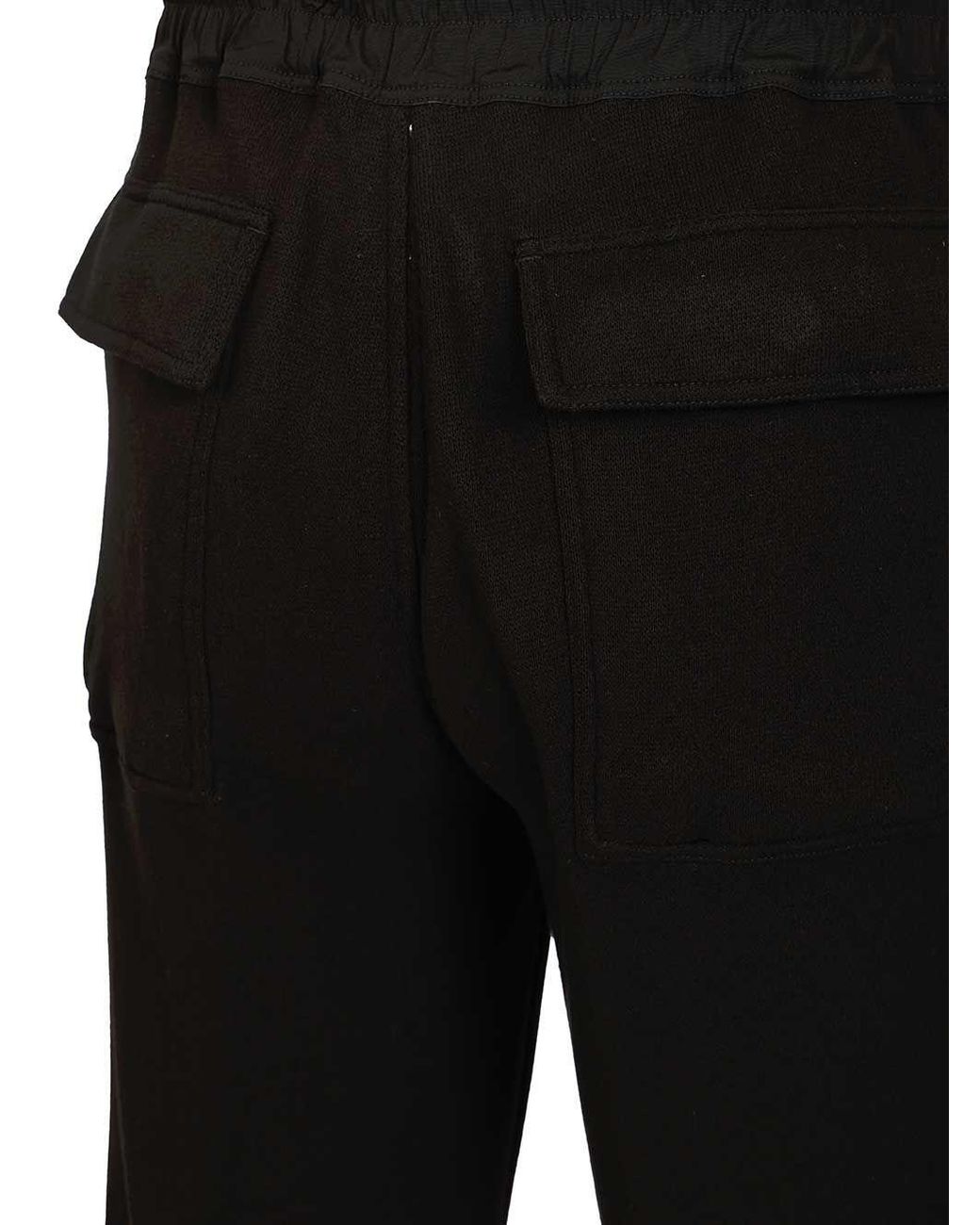 Rick Owens Black Dietrich Drawstring Pants for men