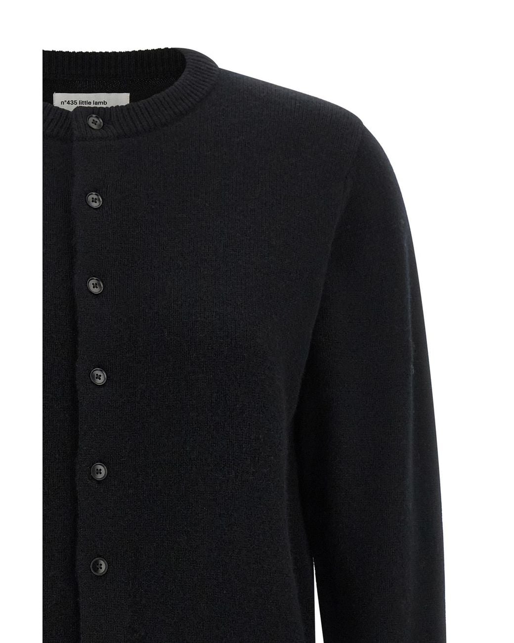 Extreme Cashmere Black Long-Sleeve Open-Front Cardigan