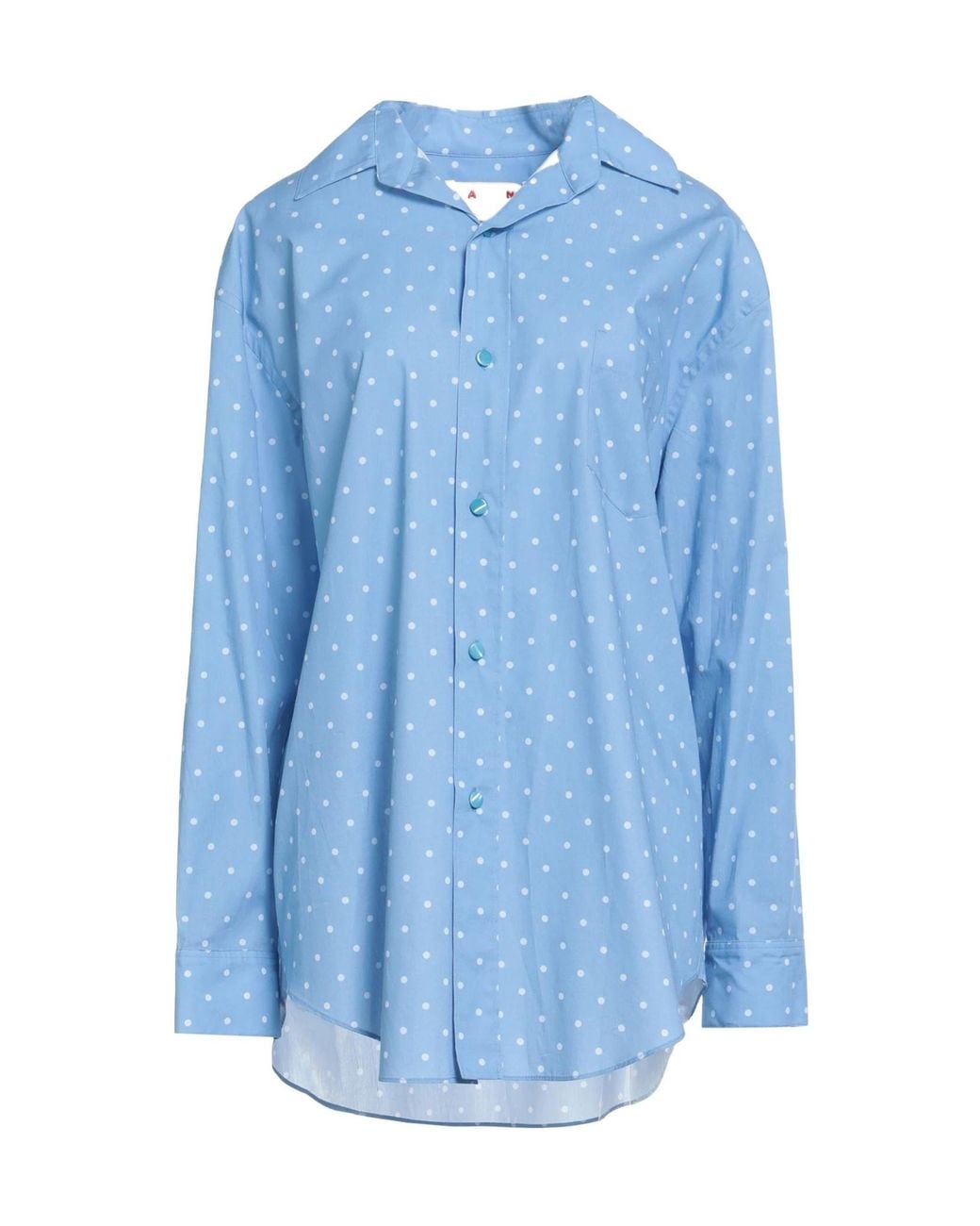 Marni Blue Polka Dot Shirt