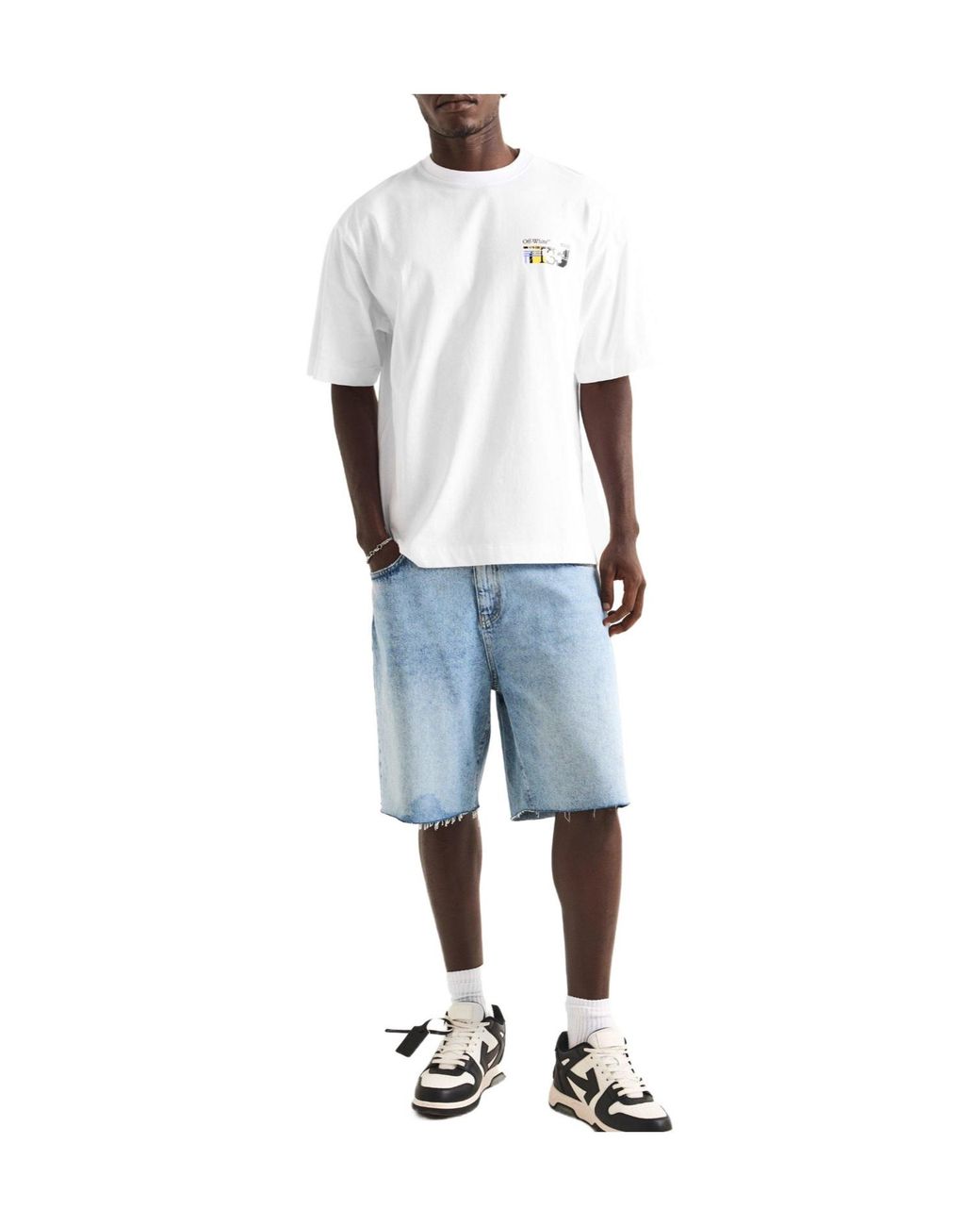 Off-White c/o Virgil Abloh White Printed T-Shirt for men