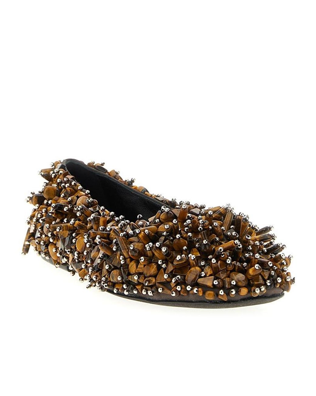 Dries Van Noten Multicolor Square Toe Ballet Flats