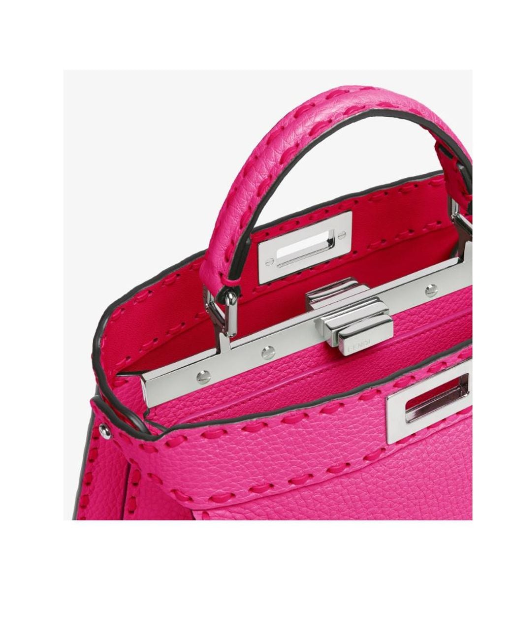 Fendi Pink Peekaboo Iseeu Small Tote Bag