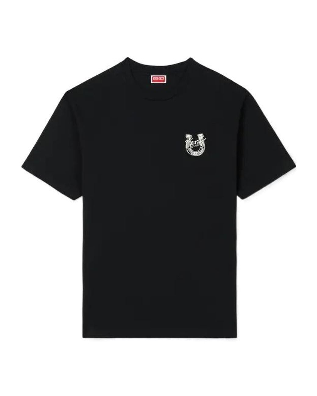 KENZO Black 'Lunar New Year' Embroidered T-Shirt for men
